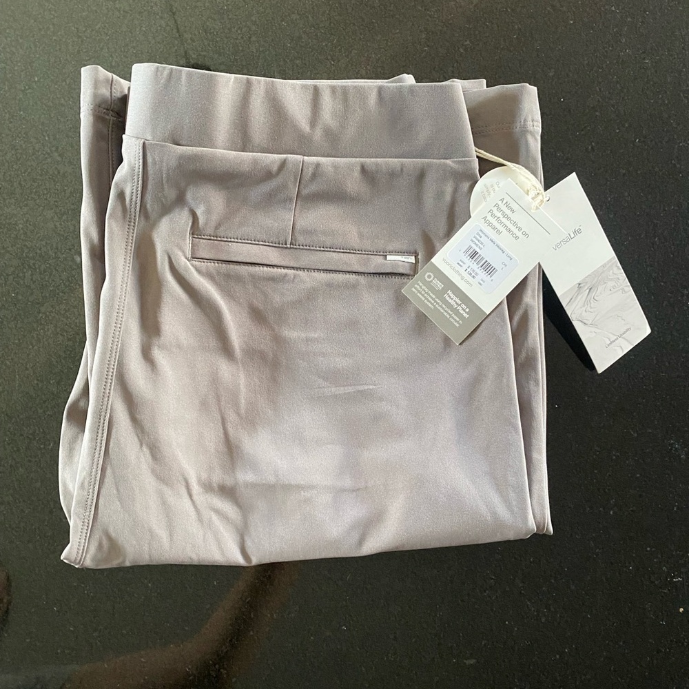 Vuori Wide Leg Pants in Light Taupe
